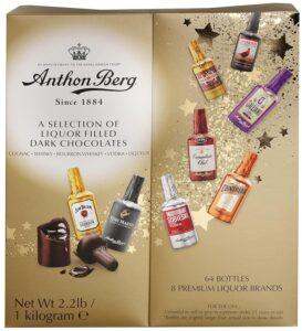 Anthon Berg - Chocolate Liqueurs - Famous Liqueur Brands - 64 bottles 1000g - With a Delicious Liquid Filling