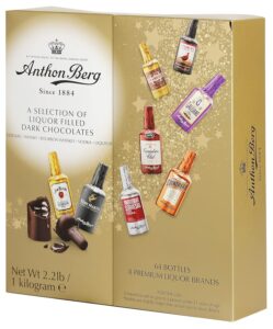 Anthon Berg - Chocolate Liqueurs - Famous Liqueur Brands - 64 bottles 1000g - With a Delicious Liquid Filling