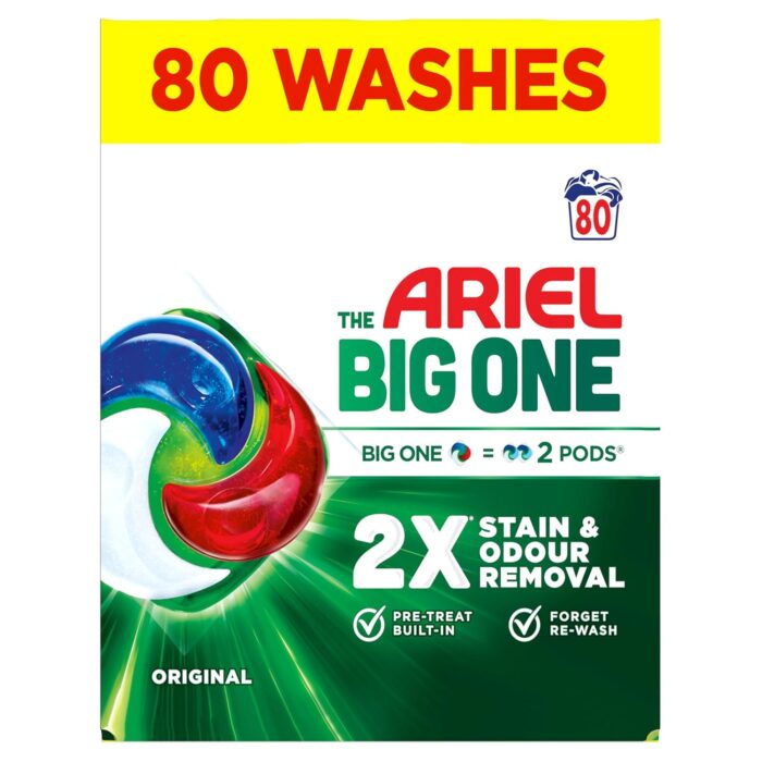 Ariel Laundry pods The BIG ONE 80 Pods by Shop4Less NEW Ariel Laundry pods The BIG ONE 80 Pods by Shop4Less NEW
