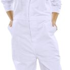 Beeswift CDBSW52 CLICK COTTON DRILL BOILERSUIT WHITE 52