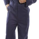 Beeswift CDBSW52 CLICK COTTON DRILL BOILERSUIT WHITE 52