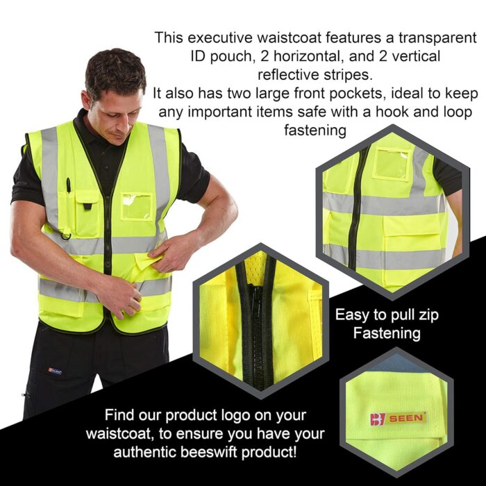 Beeswift Hi-Vis Executive Vest Beeswift Hi-Vis Executive Vest