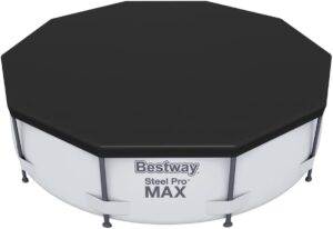 Bestway 58036-19 Flowclear Swimming Pool Cover for Steel Pro Max Round Pools