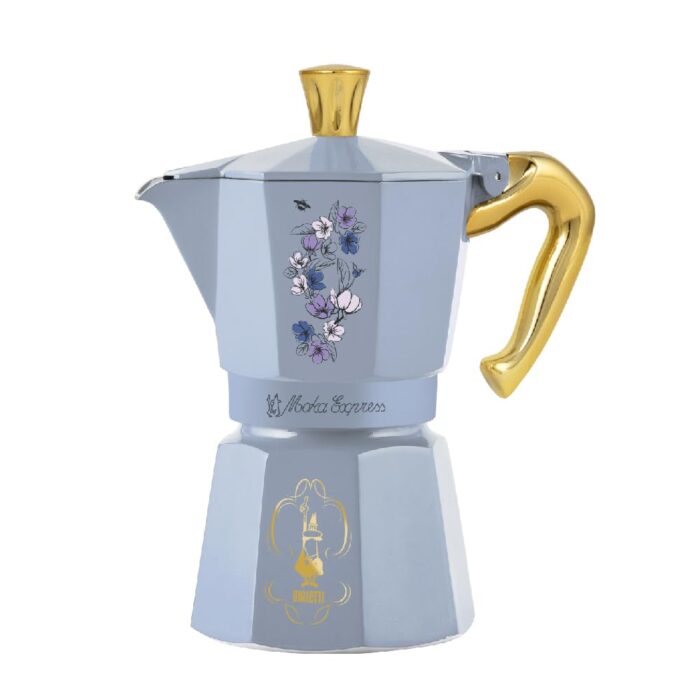 Bialetti Moka Express Bridgerton 3 Cup Anti-Scald Handle Not Induction 3 Cups (130ml) Aluminium Bialetti Moka Express Bridgerton 3 Cup Anti-Scald Handle Not Induction 3 Cups (130ml) Aluminium