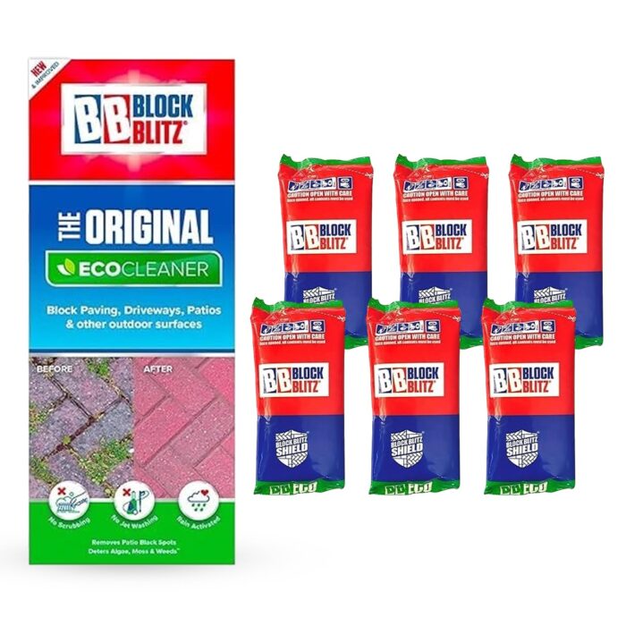 Version 1.0.0 Block Blitz Block Paving Eco Cleaner. Removes and Prevents Algae