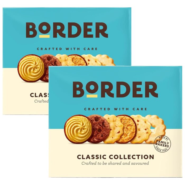 Border Biscuits Classic Collection Box 2×400 g | Assorted Biscuit Selection with Chocolate Viennese Border Biscuits Classic Collection Box 2×400 g | Assorted Biscuit Selection with Chocolate Viennese