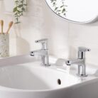Bristan QST 1/2 C Chrome Plated Quest Basin Taps