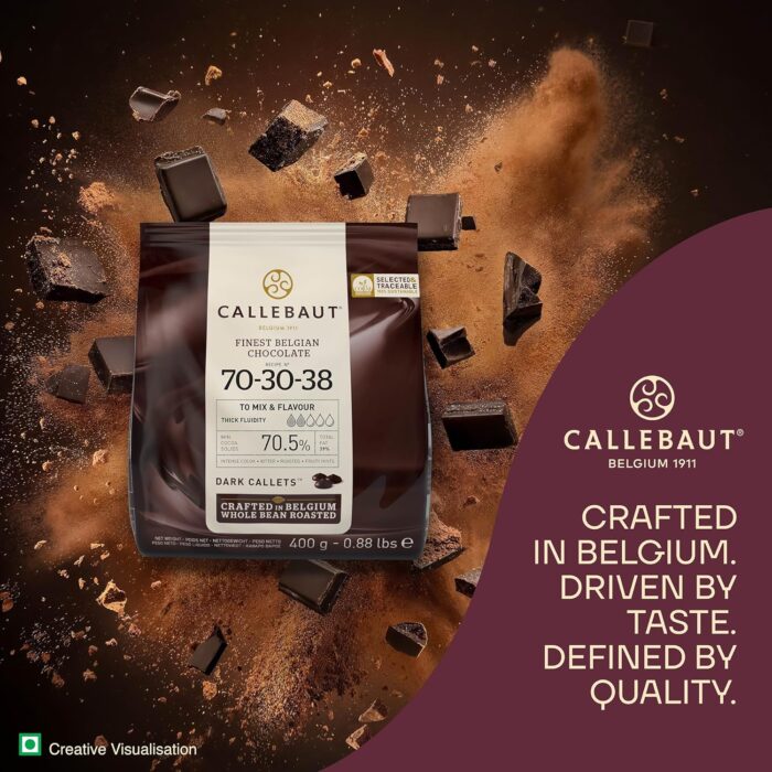 Callebaut Dark Chocolate Drops 70% 400g Bag