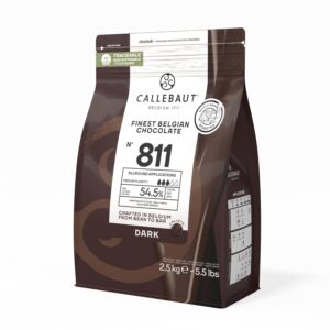 Callebaut N° 811 - Finest Belgian 54.5% Dark Chocolate Callets - 2.5kg