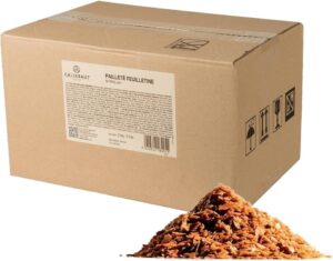Callebaut Paillete Feuilletine Crispy Biscuit Flakes Inclusion for Pralines Gianduja Bonbons Cakes Mousses Ice Cream and Desserts Crunchy Texture Topping 2.5kg