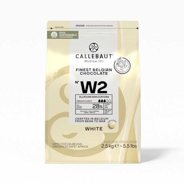 Callebaut Select White W2 Chocolate Callets 2.5 kg Callebaut Select White W2 Chocolate Callets 2.5 kg