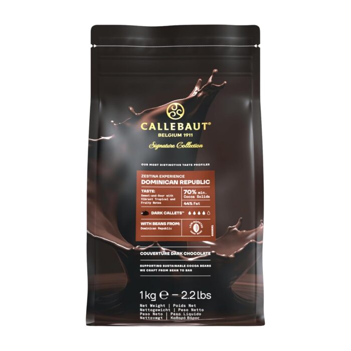 Callebaut Signature Collection Zestina Dominican Republic Dark Origin Chocolate Couverture Callets 70% Cocoa 1kg Callebaut Signature Collection Zestina Dominican Republic Dark Origin Chocolate Couverture Callets 70% Cocoa 1kg