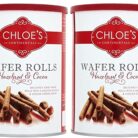 Chloe's Hazelnut & Cocoa Wafer Rolls - Pack of 2 X 400G