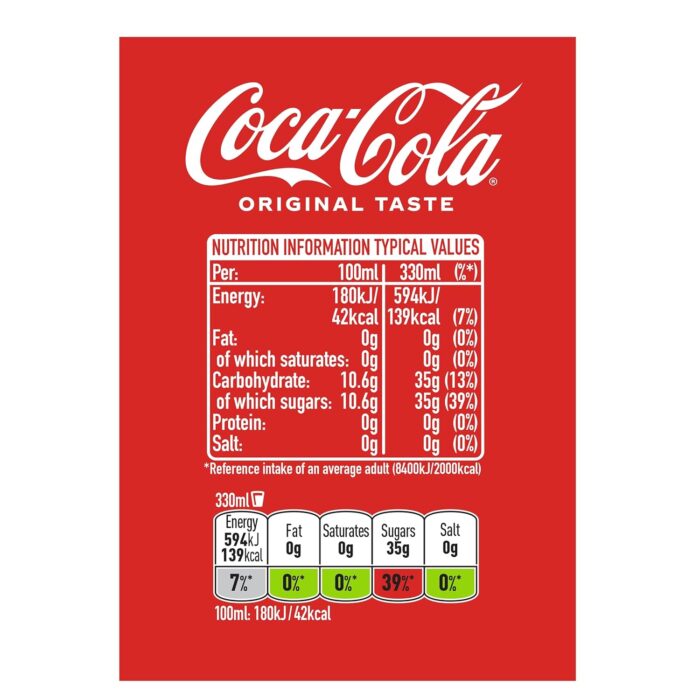 Coca-Cola Original Taste 24 x 330 ml Coca-Cola Original Taste 24 x 330 ml