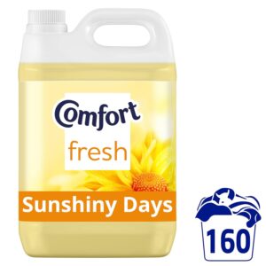 Comfort Fresh Sunshiny Days Fabric Conditioner Softener with Motion-Activated Fragrance Technology 100 Days of Freshness 160 washes (4.8 L)