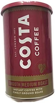 Costa Coffee Smooth Medium Roast Instant Coffee with Finely Ground Beans 2 Tin Bundle Costa Coffee Smooth Medium Roast Instant Coffee with Finely Ground Beans 2 Tin Bundle