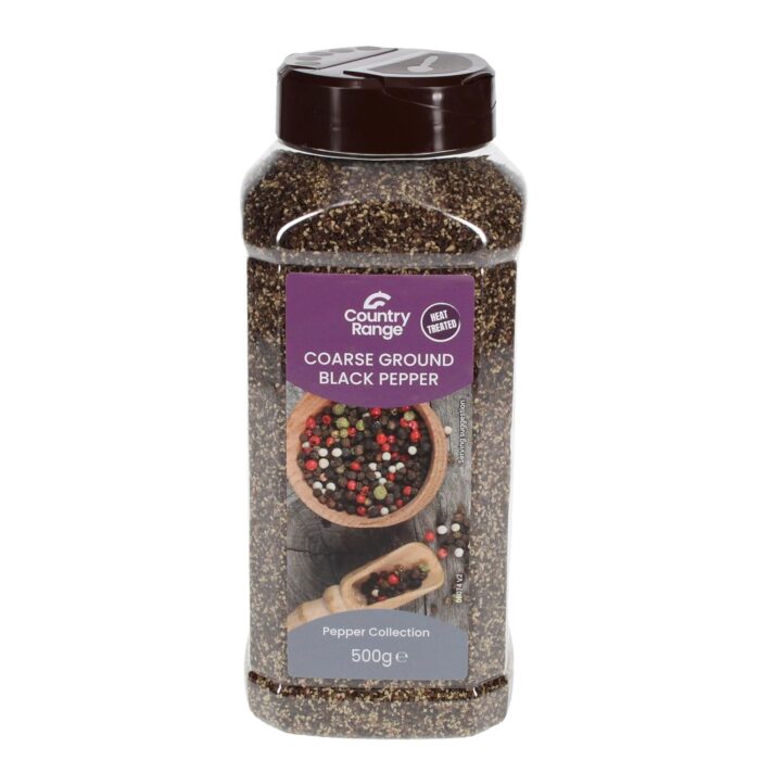 Country Range Coarse Ground Black Pepper 500 g Country Range Coarse Ground Black Pepper 500 g
