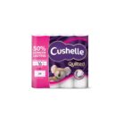 Cushelle Quilted 50% Longer Lasting Toilet Tissue 16 Equals 24 Regular Rolls