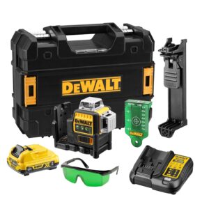 DEWALT 12V XR 3 x 360 Cross Line Green Laser