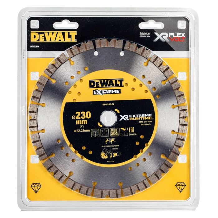 DEWALT 230MM X 22MM Extreme RUNTIME DIAM Blade