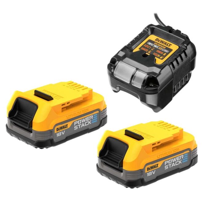 DEWALT DCB1102E2-GB 2Ah 18V Power Tool Battery Pack x2 and GB Charger (Type G) DEWALT DCB1102E2-GB 2Ah 18V Power Tool Battery Pack x2 and GB Charger (Type G)