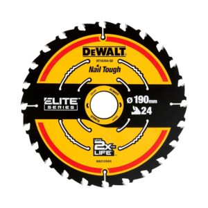DEWALT DT10304-QZ 190mm x 30mm 24T Extreme Framing Circular Saw Blade – Corded Use
