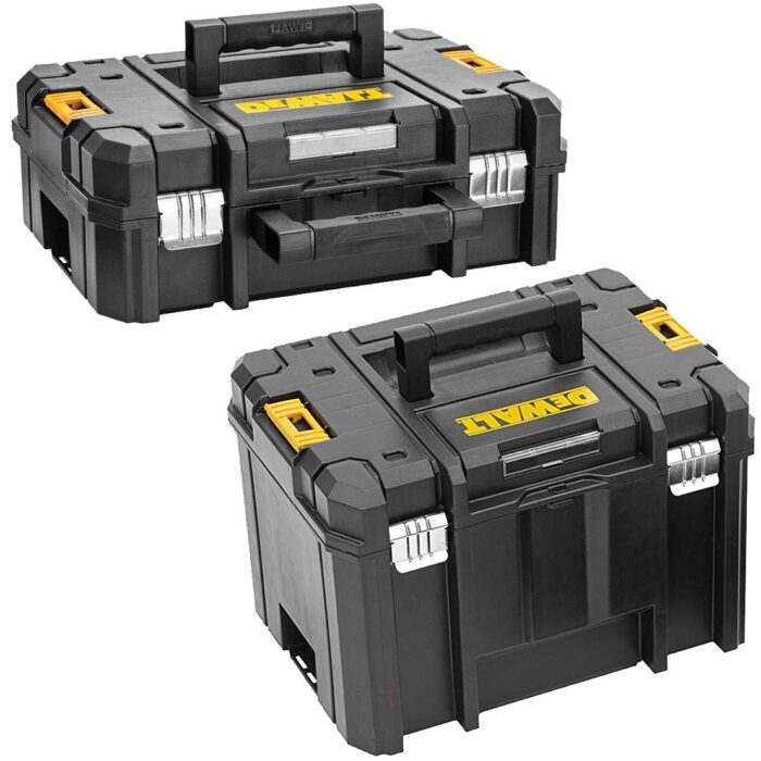 Dewalt DWST1-70703 TStak II Carry Case + DWST1-71195 TSTAK VI Deep Tool Box Dewalt DWST1-70703 TStak II Carry Case + DWST1-71195 TSTAK VI Deep Tool Box