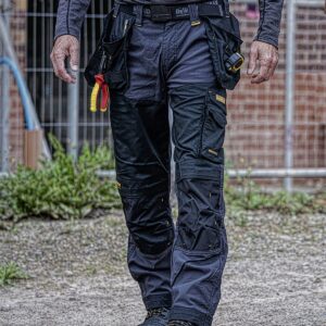DEWALT Memphis Stretch Trouser 32W 31L Black/Grey