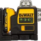 DEWALT Self Levelling Multi Line 3 x 360 Degrees Green Beam Laser 12V MAX* with Battery 2.0Ah Li-Ion and Charger Carry Case DCE089D1G
