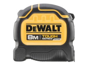 DeWALT TOUGHSERIES™ Tape Measure 8m (Width 32mm) (Metric Only) Rip-Shield ; Blade Coating That Provides Increased Durability Ultra-Tough housing Keeps The Tape Safe and Secure...