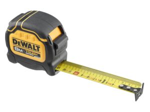 DeWALT TOUGHSERIES™ Tape Measure 8m (Width 32mm) (Metric Only) Rip-Shield ; Blade Coating That Provides Increased Durability Ultra-Tough housing Keeps The Tape Safe and Secure...