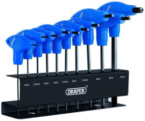 Draper 10 Piece T-Handle Hexagon Allen Key Set