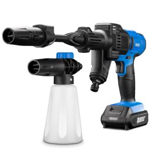 Draper PW16 Cordless Pressure Washer with 2Ah D20 Battery and Charger