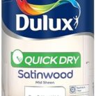 Dulux Retail Quick Dry Satinwood - Pure Brilliant White - 1.25L