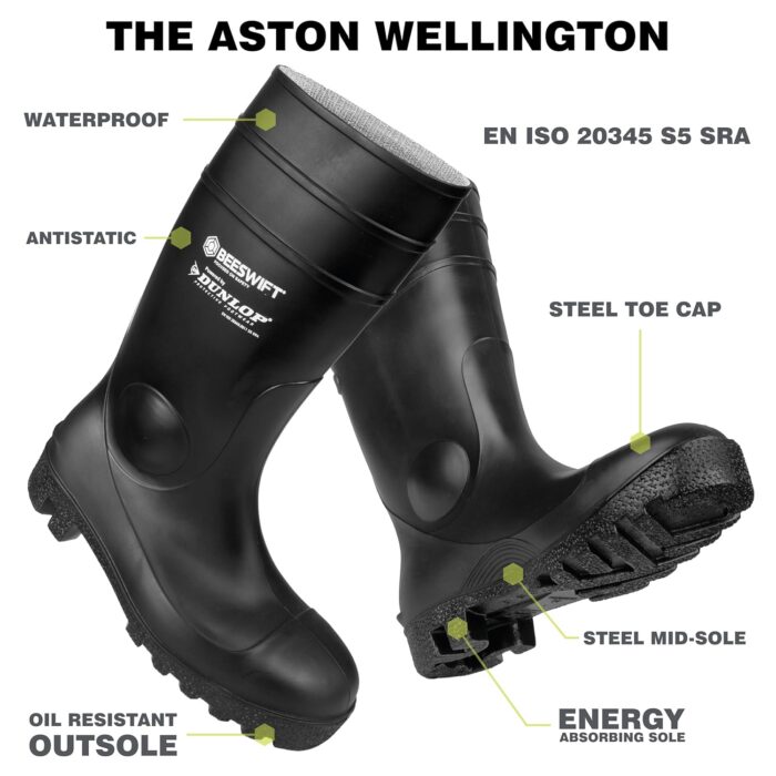 DUNLOP Unisex Aston WelliesAston Knee High Wellies