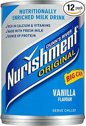 Dunns River Nurishment Original Big Can Vanilla Flavour 12 x 400gram Dunns River Nurishment Original Big Can Vanilla Flavour 12 x 400gram