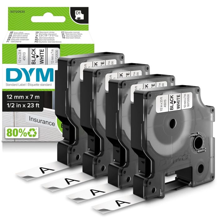 dymo-authentic-d1-labels-black-print-on-white-12mm-x-7m-self-adhesive.jpg DYMO Authentic D1 Labels
