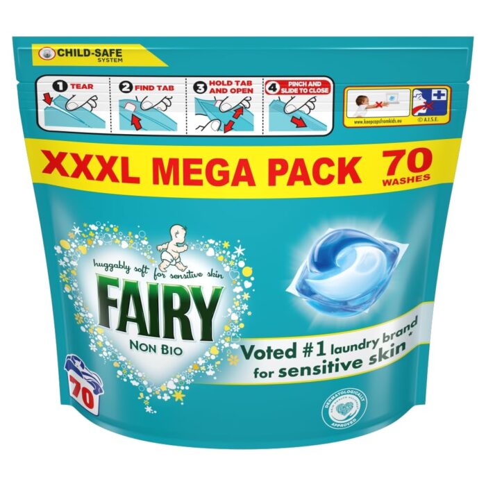 Fairy Laundry Detergent Liquid Capsules 70 Washes Fairy Laundry Detergent Liquid Capsules 70 Washes