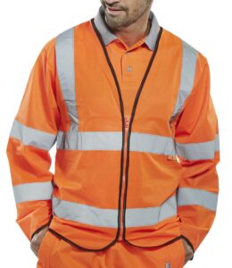 FIRE RETARDANT HI-VIS JERKIN ORANGE XL