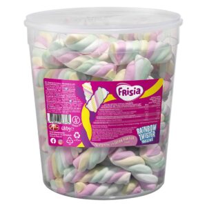 Frisia Marshmallow Rainbow Twister 680g Creamy Vanilla Flavour Tub Full Frisia Marshmallow Rainbow Twister 680g Creamy Vanilla Flavour Tub Full