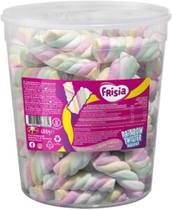 Frisia Marshmallow Rainbow Twister 680g Creamy Vanilla Flavour Tub Full