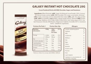 Galaxy Instant Hot Chocolate Sachets (Pack of 50)