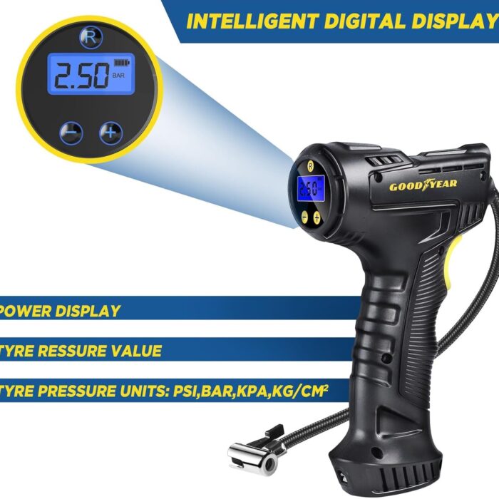 Goodyear Cordless Car Tyre Air Inflator Compressor