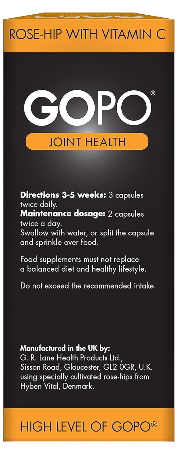 GOPO Joint Health 200 Capsules - Rose-Hip & Vitamin C - Helps maintain healthy & flexible joints GOPO Joint Health 200 Capsules - Rose-Hip & Vitamin C - Helps maintain healthy & flexible joints