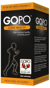 GOPO Joint Health 200 Capsules - Rose-Hip & Vitamin C - Helps maintain healthy & flexible joints