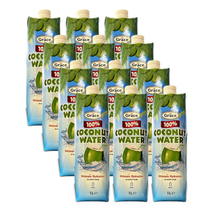 Grace Coconut Water No Added Sugar Zero Fat 1 Litre - 12 Pack Grace Coconut Water No Added Sugar Zero Fat 1 Litre - 12 Pack