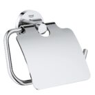 GROHE 40367001 Essentials Paper Holder with Lid Silver