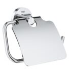 GROHE 40367001 Essentials Paper Holder with Lid Silver