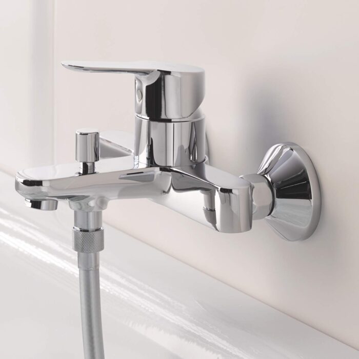 GROHE Bauedge Single-Lever Bath/Shower Mixer 1/2" Chrome 23334000 GROHE Bauedge Single-Lever Bath/Shower Mixer 1/2" Chrome 23334000