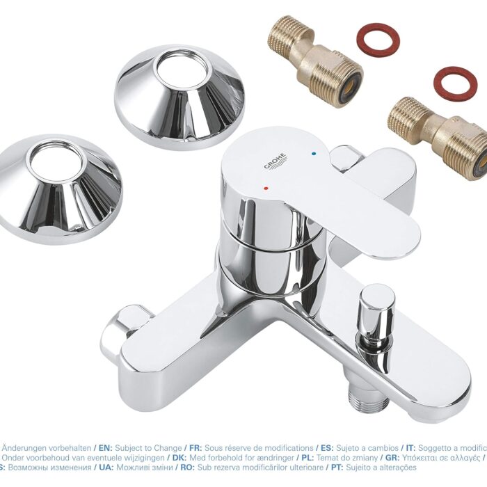 GROHE Bauedge Single-Lever Bath/Shower Mixer 1/2" Chrome 23334000 GROHE Bauedge Single-Lever Bath/Shower Mixer 1/2" Chrome 23334000